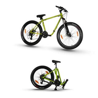 Xpand+ Foldable Mountain Bike, 21-Speed Shimano Altus, Radioactive Green