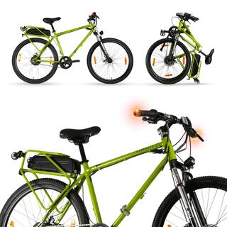 X1s V2 Folding Electric Cycle, Single Speed, Radioactive Green