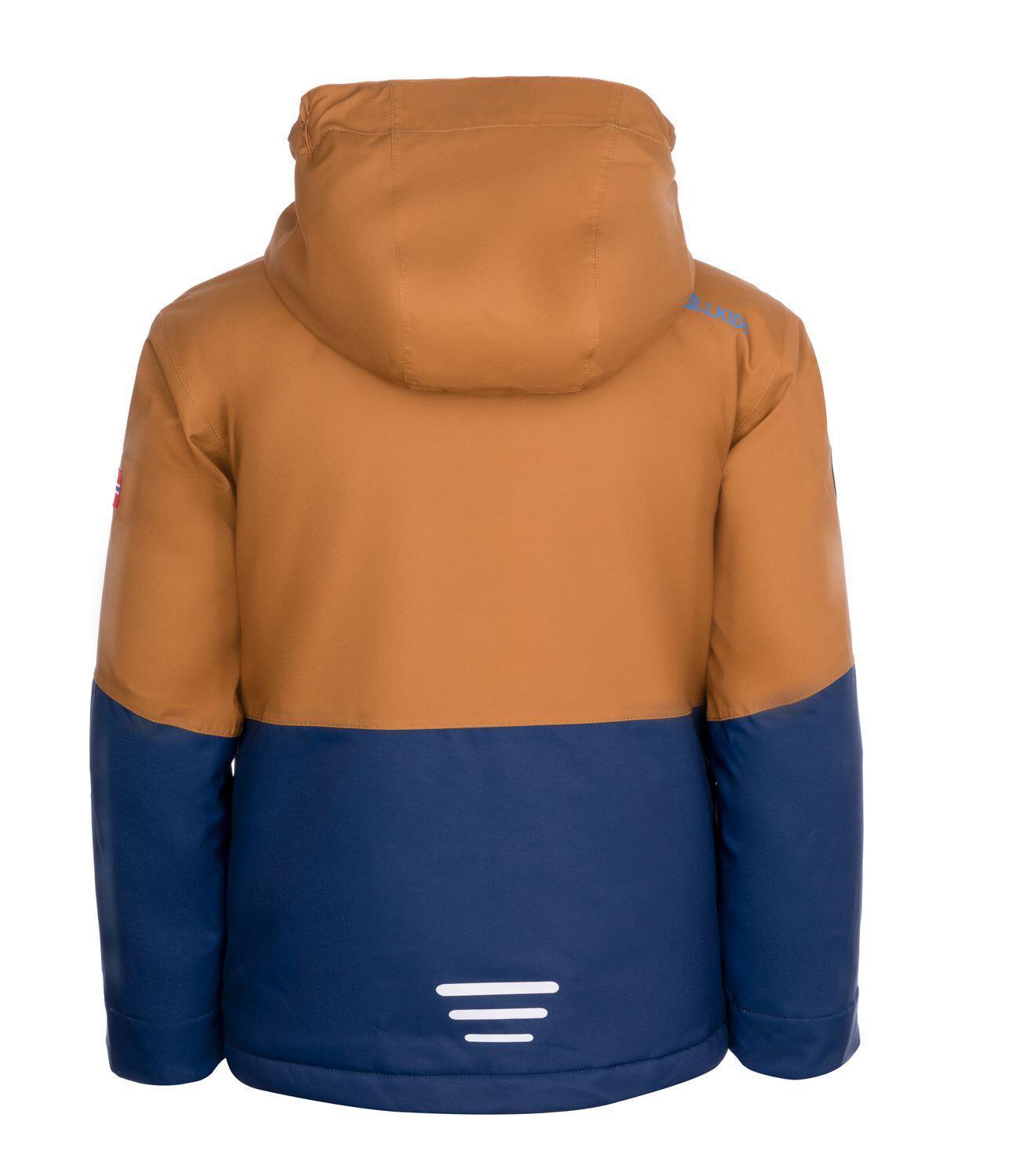 Veste de ski pour enfants Hallingdal Imperméable, respirante bronze/bleu marine 2/3