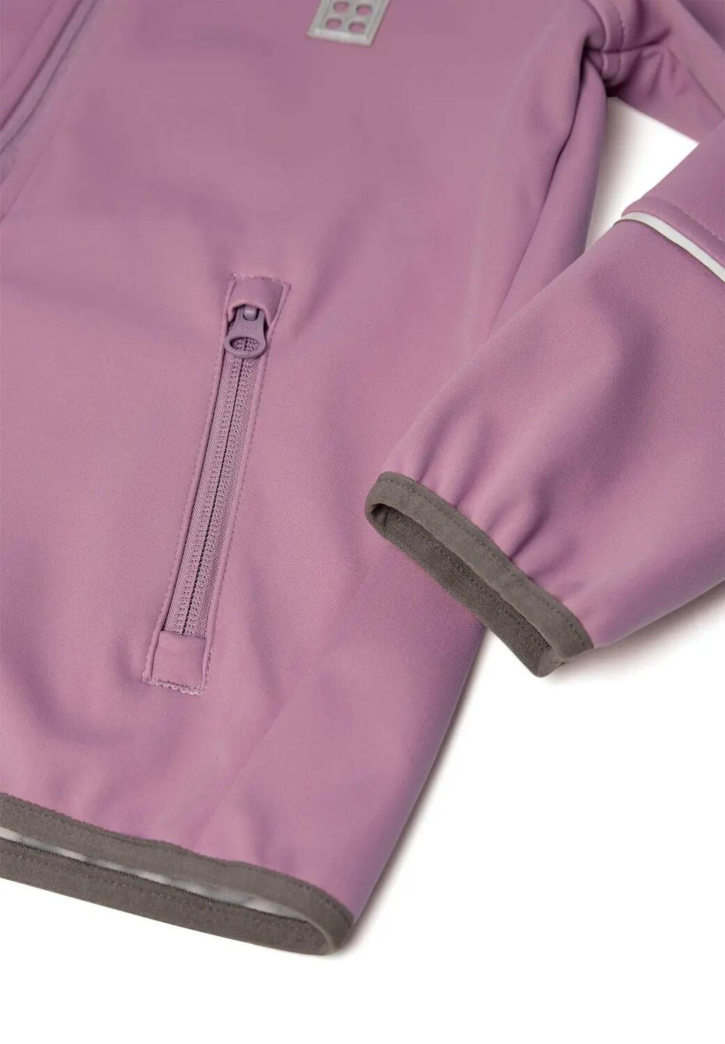 Kurtka softshell dziewczęca LEGO wiatroszczelna 11010390/694 - fioletowa 4/6