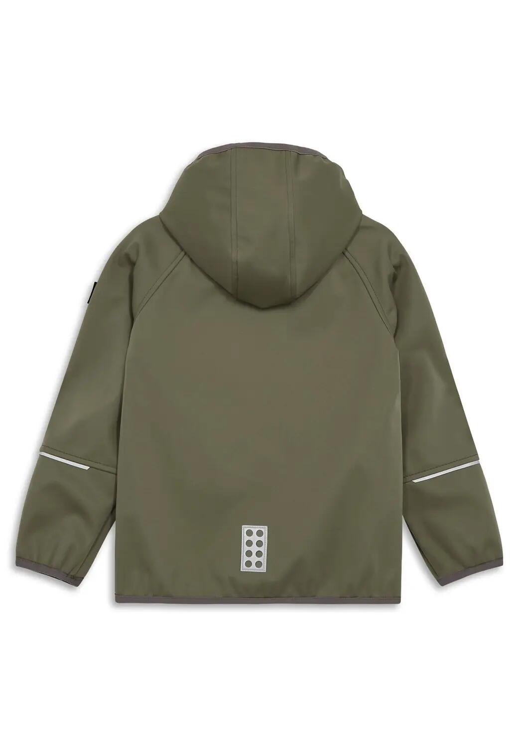 Kurtka softshell dziecięca LEGO wodoodporna 11010390/8027 - oliwkowa 2/5