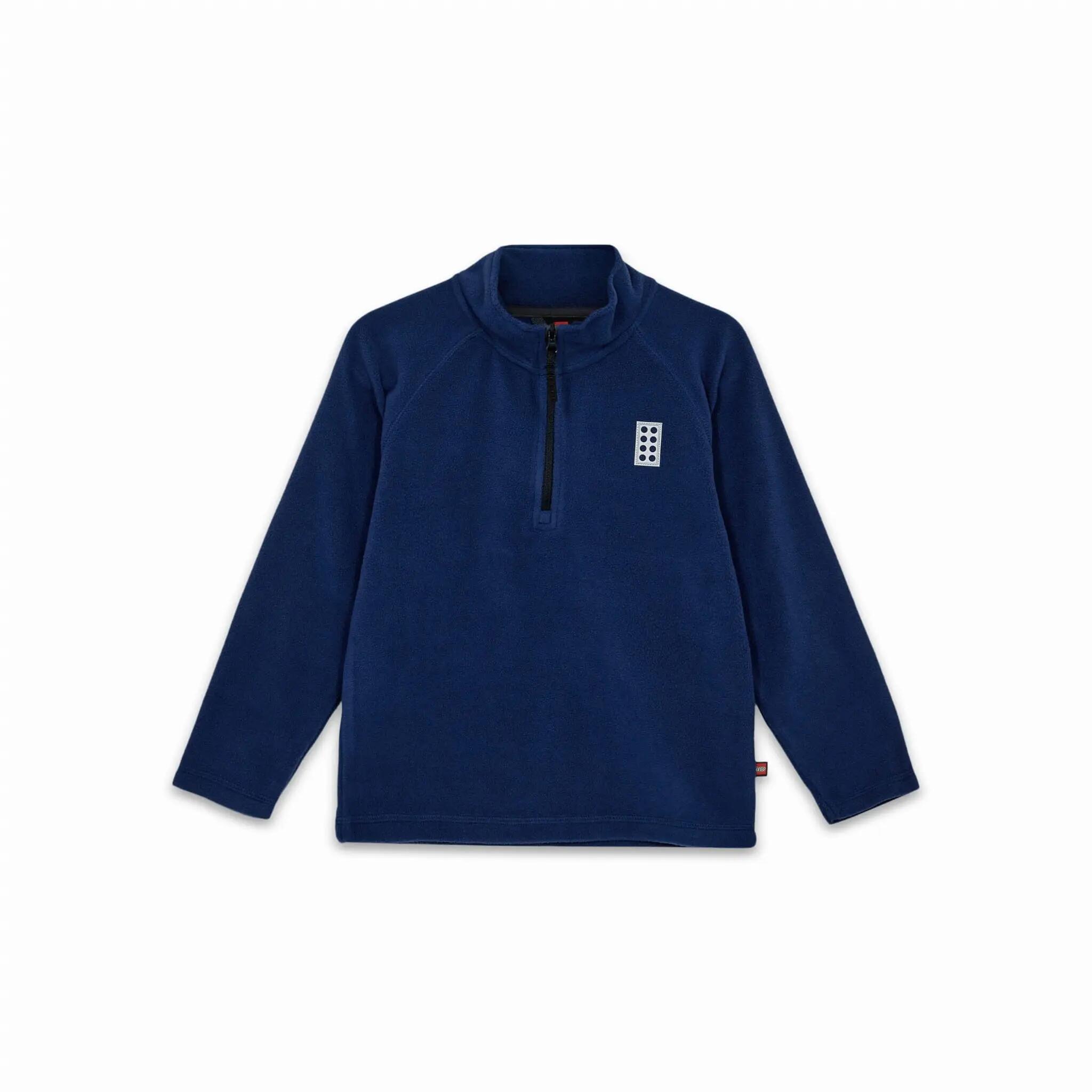 Bluza polarowa dziecięca LEGO z krótkim zamkiem 22972/577 - niebieska 2/6