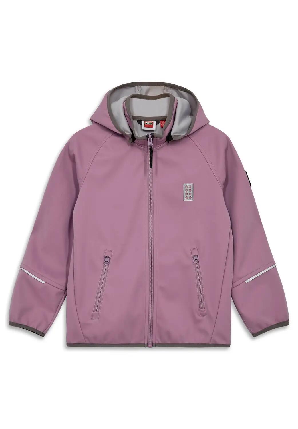 Kurtka softshell dziewczęca LEGO wiatroszczelna 11010390/694 - fioletowa 2/6