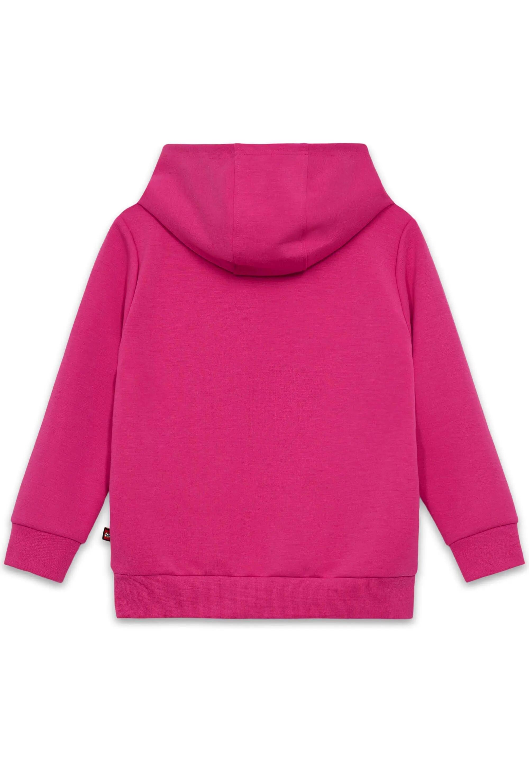 Bluza z kapturem dziewczęca LEGO z kieszenią kangurką 11010295/446 - różowa 5/6