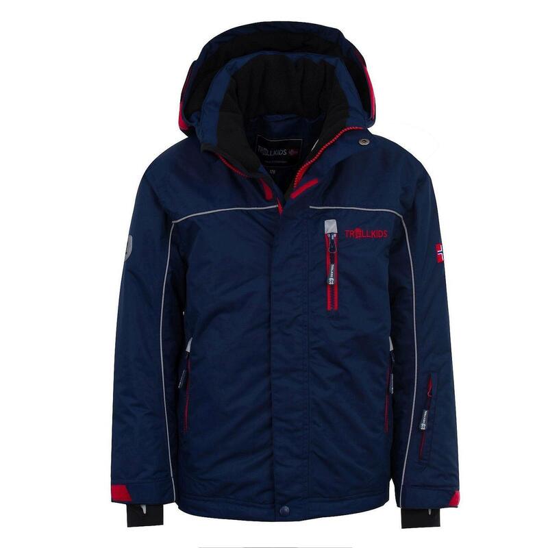 Kinder Winterjacke Holmenkollen Marineblau / Rot