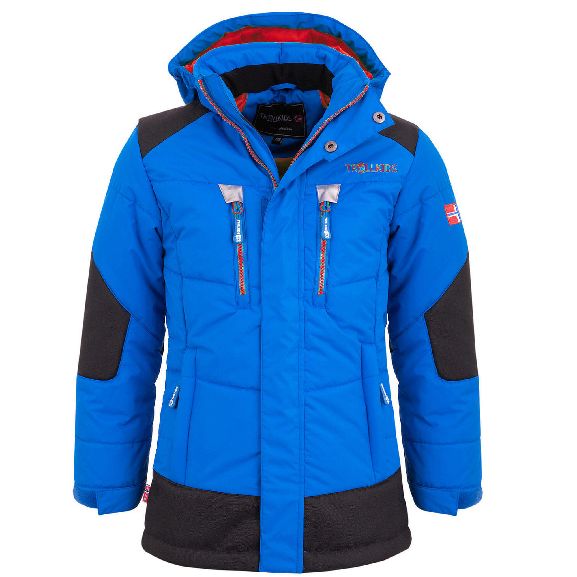 Parka invernale Narvik per bambini blu medio / rosso