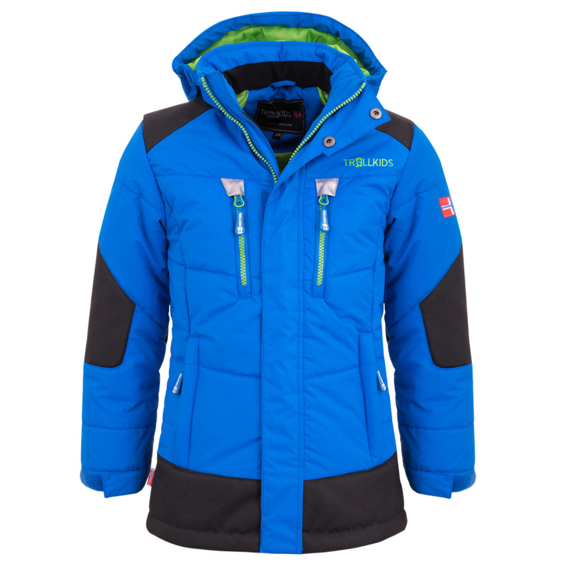 Trollkids - Parka D'Hiver Narvik Pour Enfants Imperméable Et Coupe-vent Vert - Veste - Bleu|vert - Decathlon