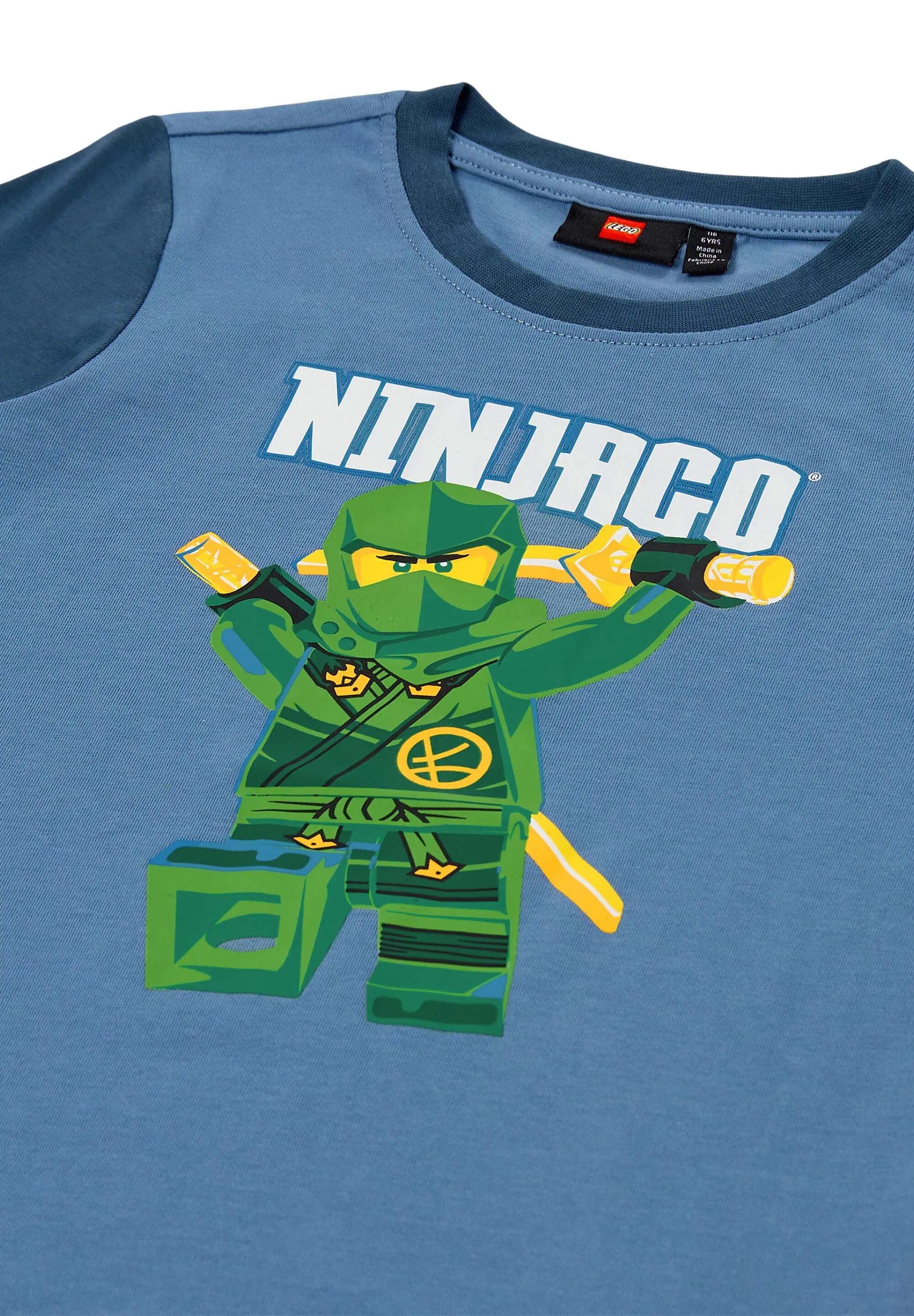 Koszulka z długim rękawem dziecięca LEGO NINJAGO 12011316/559 - niebieska 3/4