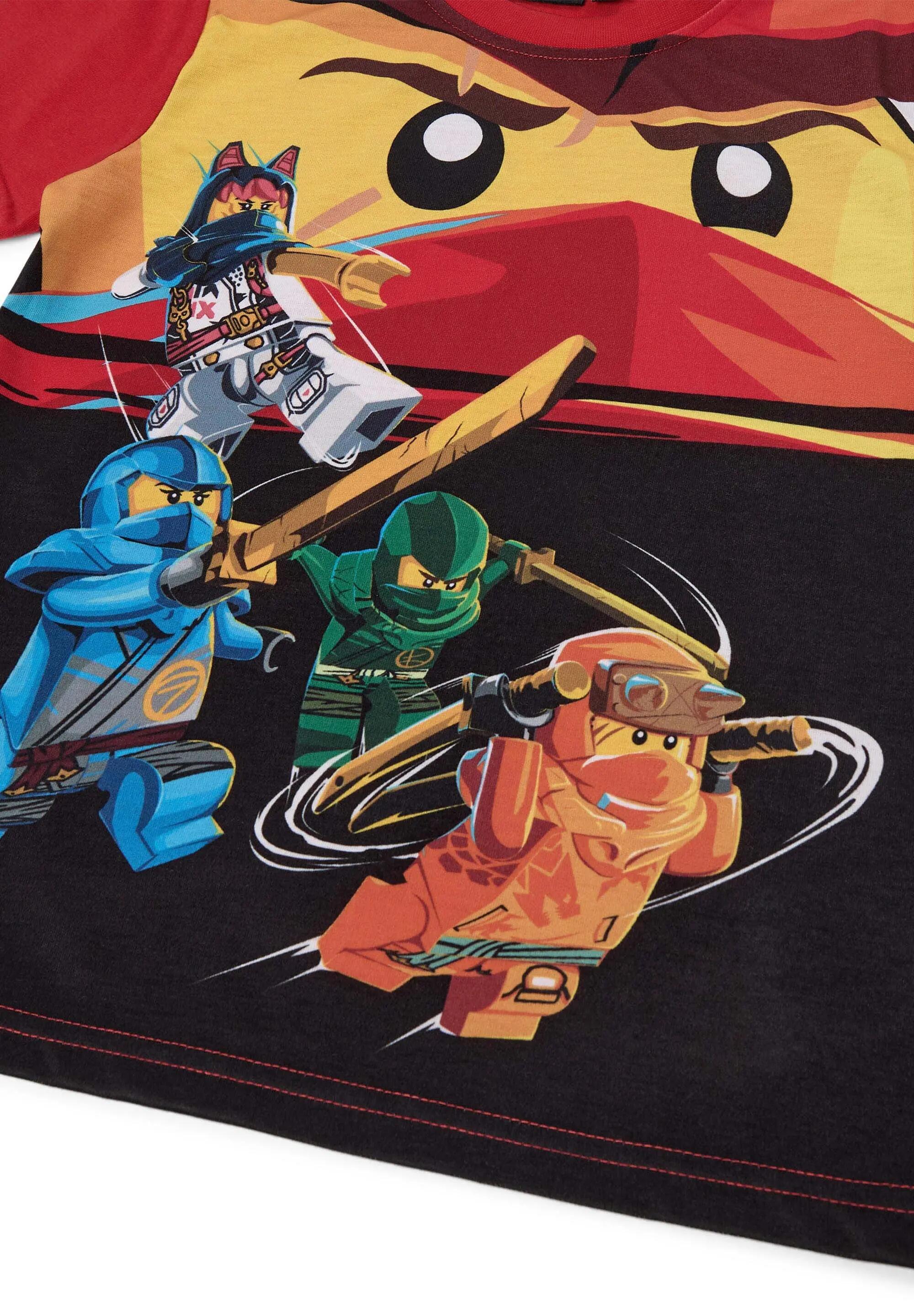 Koszulka dziecięca LEGO NINJAGO 12011279/349 - czerwona 3/4