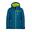 Kinder Winterjacke Hemsedal Petrolblau/Lime