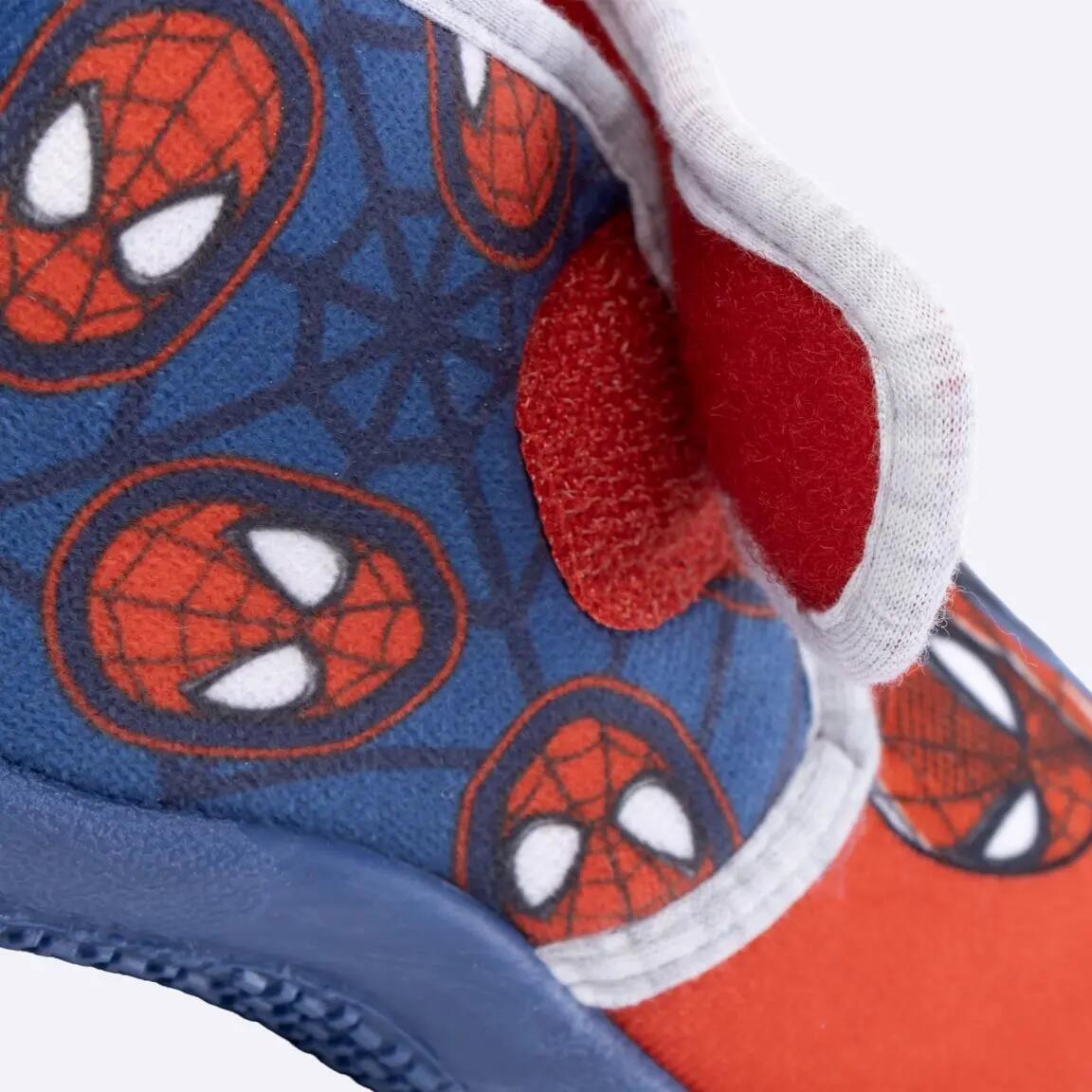 Halfhoge antislip kinderpantoffels blauw Spider-Man 4/6