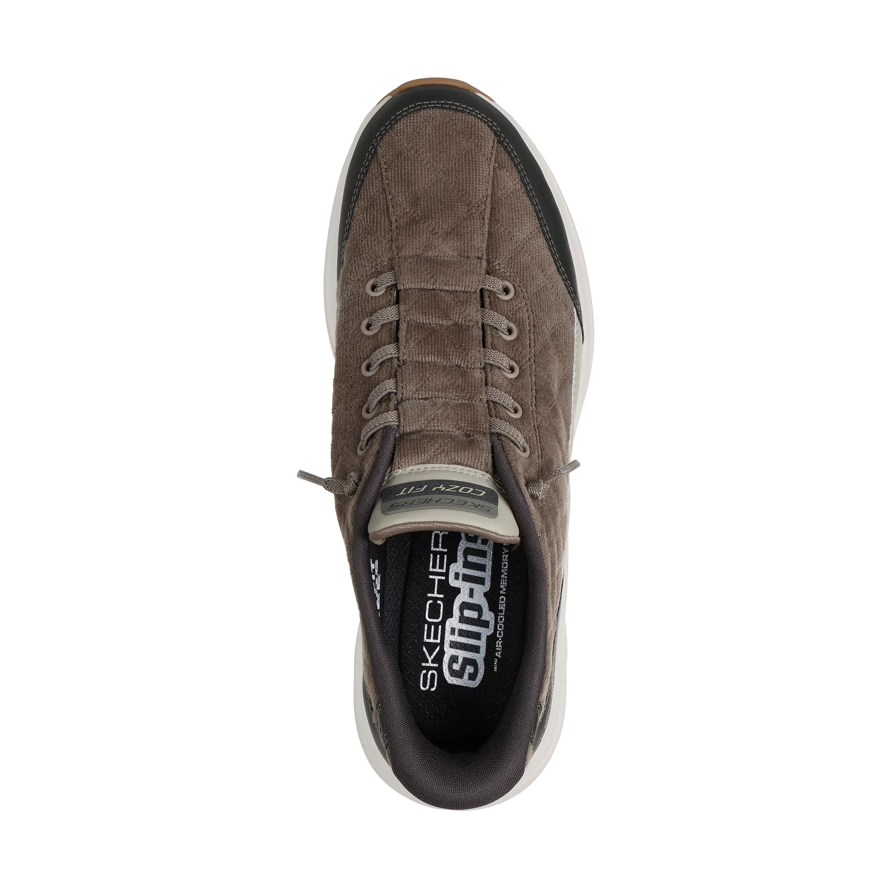 Zapatillas Skechers Hombre Contour Foam - Cozy Fit Cordelux Oliva 5/5