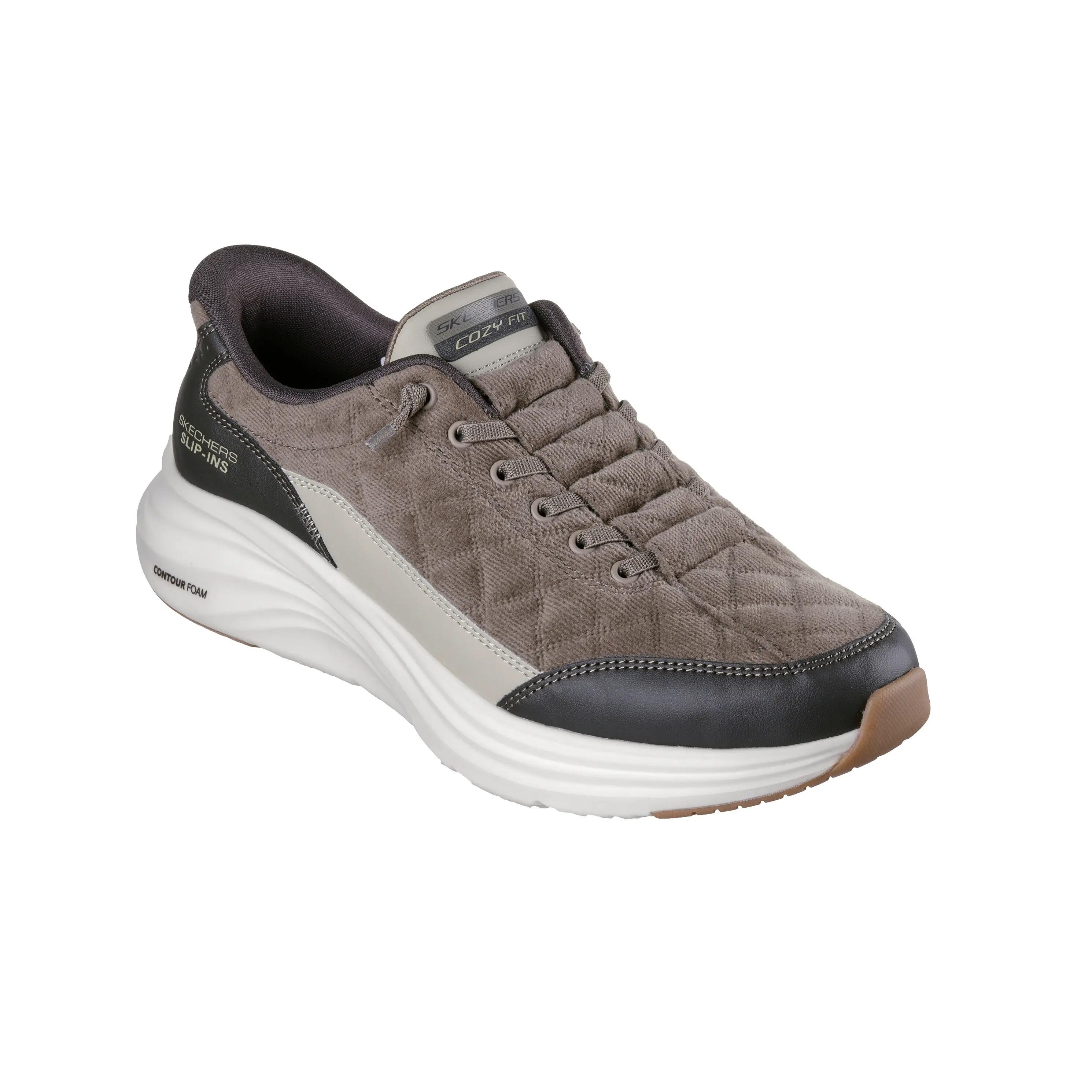 Zapatillas Skechers Hombre Contour Foam - Cozy Fit Cordelux Oliva 3/5