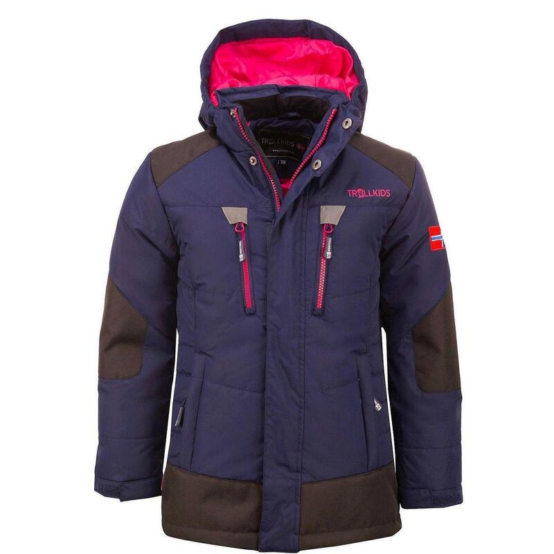 Kinder Winter-Parka Narvik Marineblau / Magenta