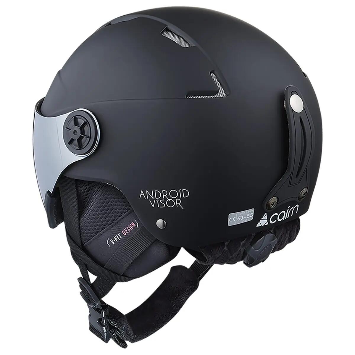 Casque de ski enfant à visière - Android J - Noir 3/7