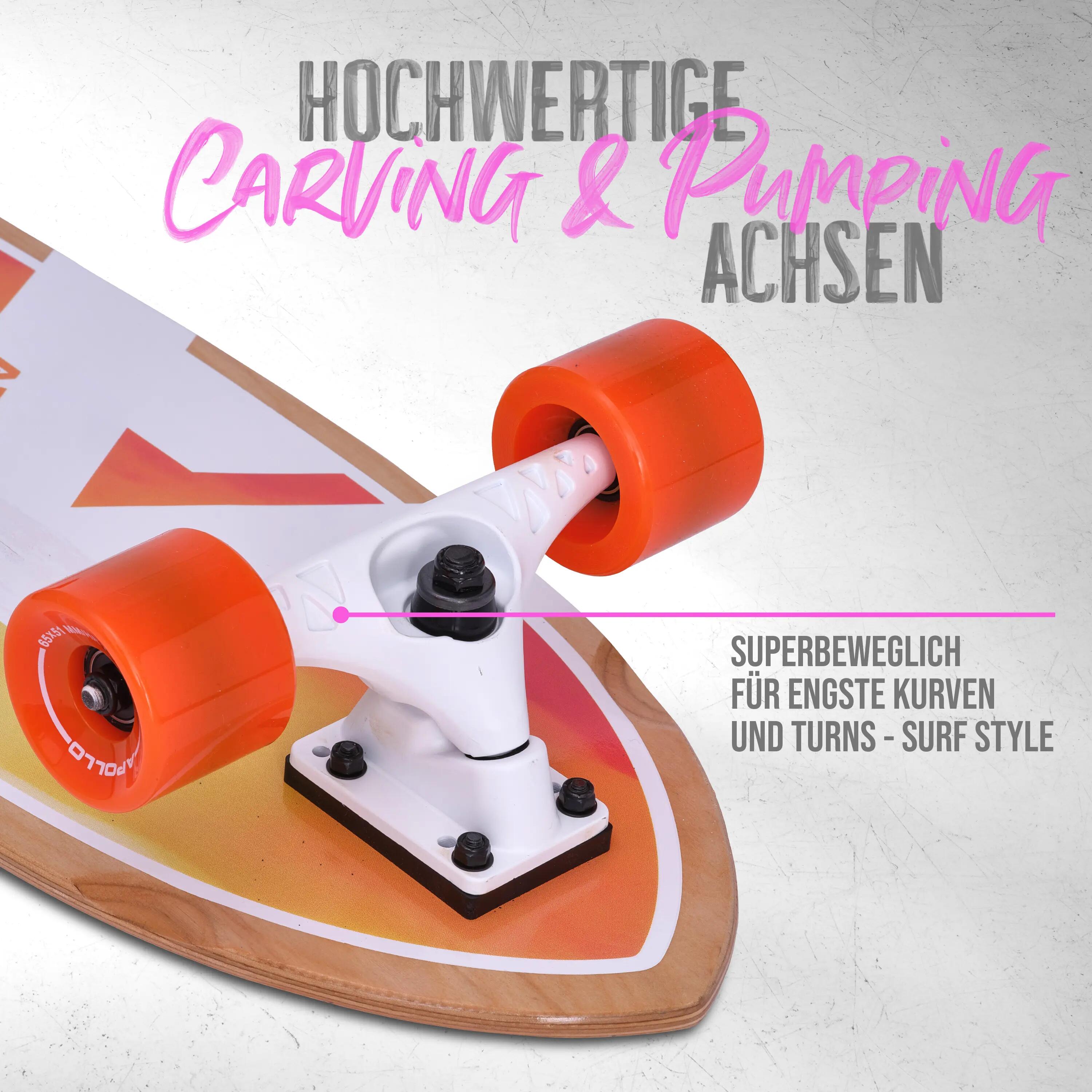 Surf Skate Kids 6+, Volwassene | Mini Longboard | Cruiser Surftraining 4/7