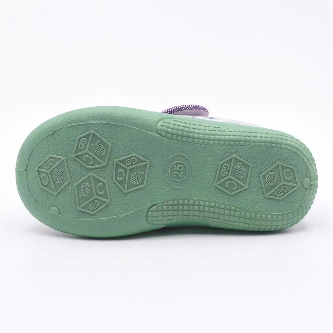 Kinderpantoffellaarsjes antislip lichtblauw Frozen 4/7
