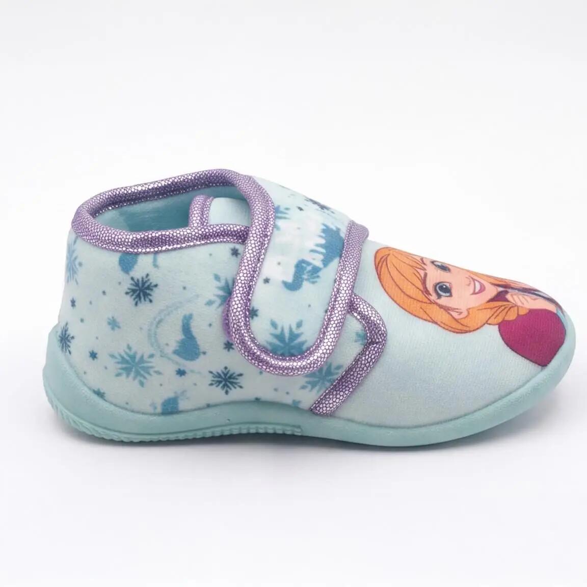 Kinderpantoffellaarsjes antislip lichtblauw Frozen 2/7
