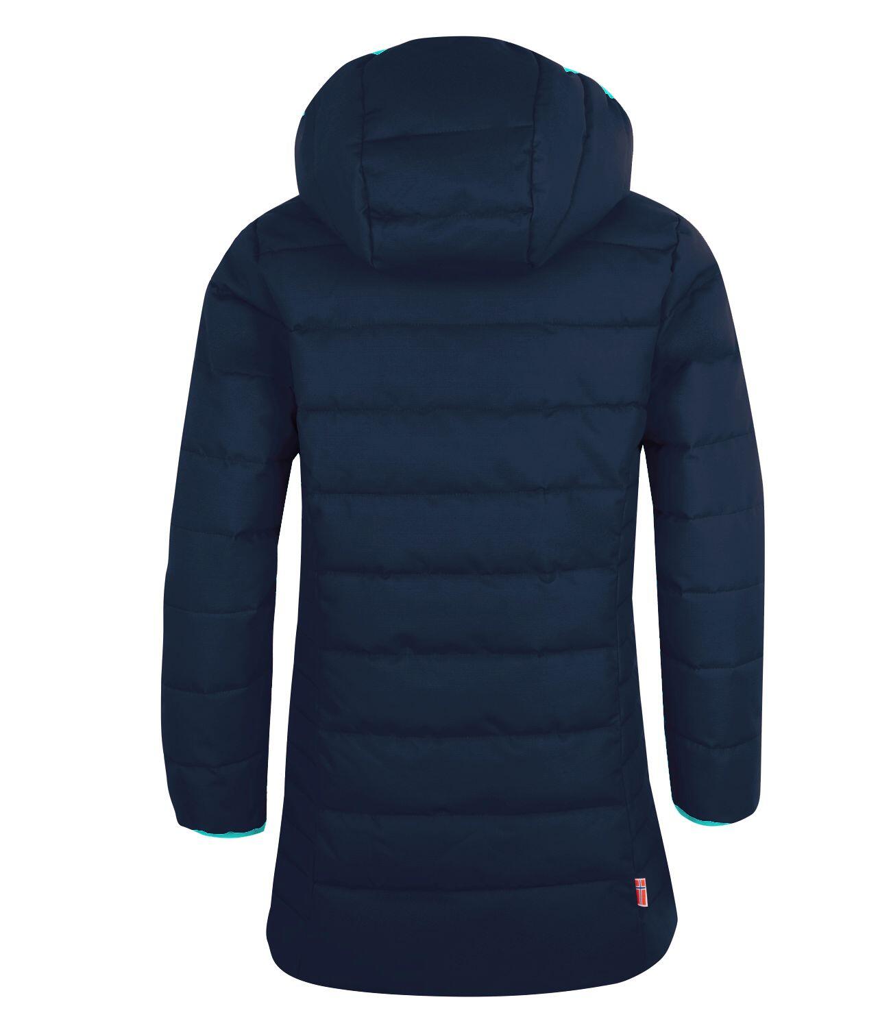 Kinder Mantel Stavanger Marineblau/Minze 2/3