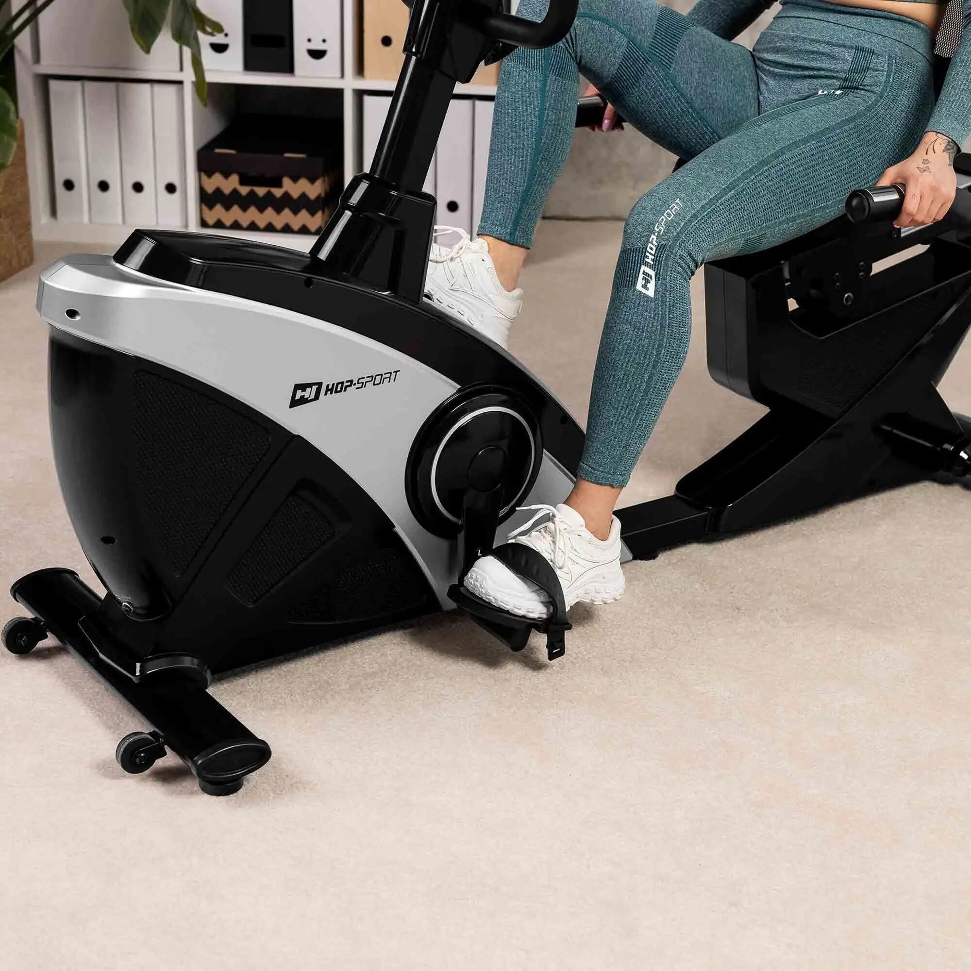 Cyclette reclinata elettromagnetica HS-070L Helix argento 3/7