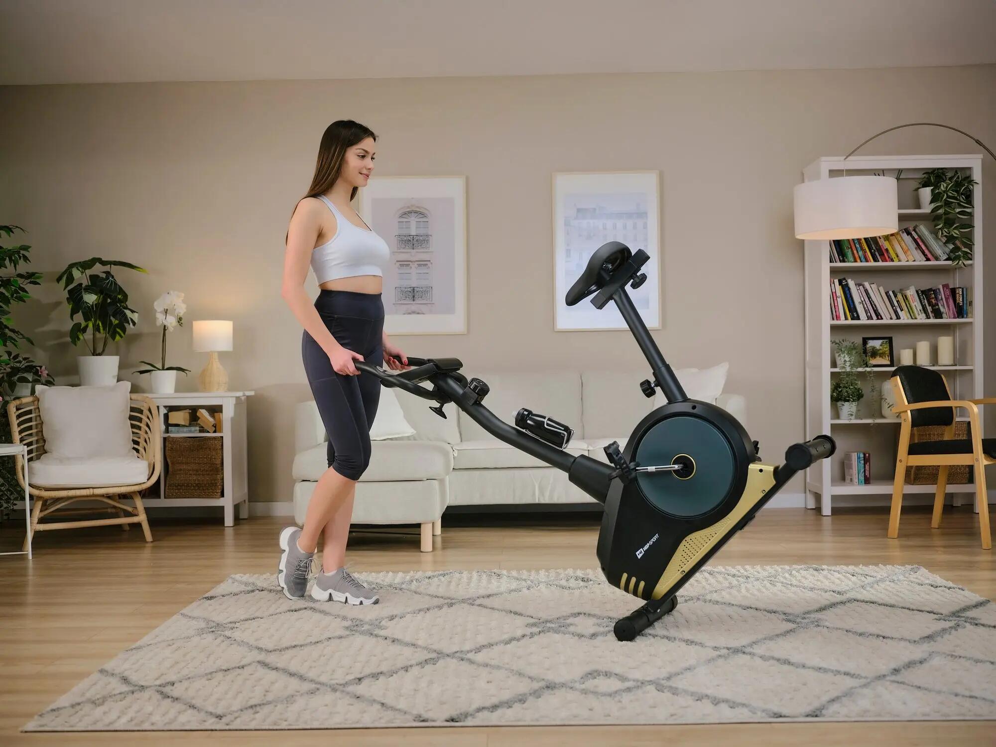Bicicletta magnetica HS-2080 Spark nero-oro 6/7