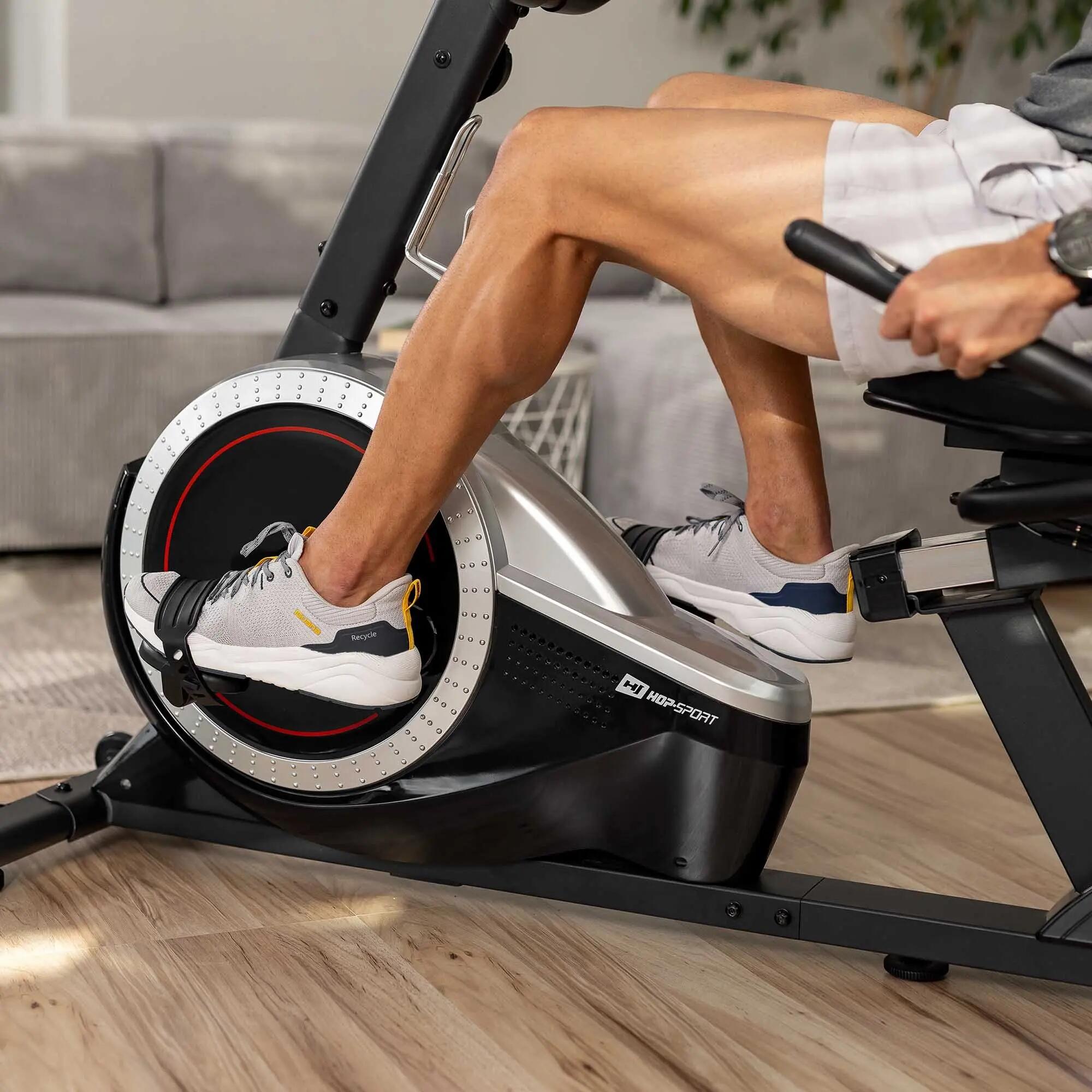 Cyclette reclinata magnetica HS-060L Pulse argento 7/7