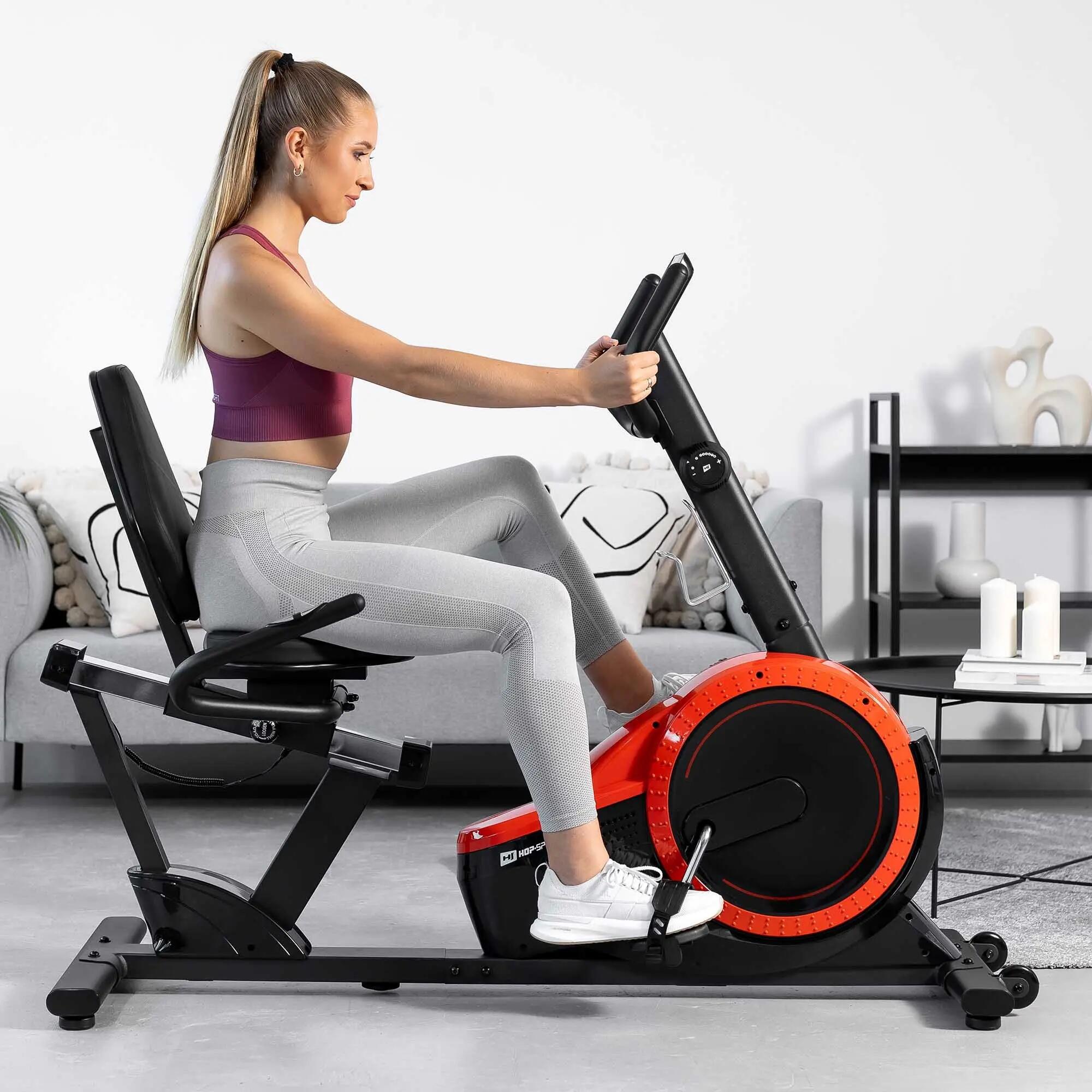 Cyclette reclinata magnetica HS-060L Pulse rossa 6/7