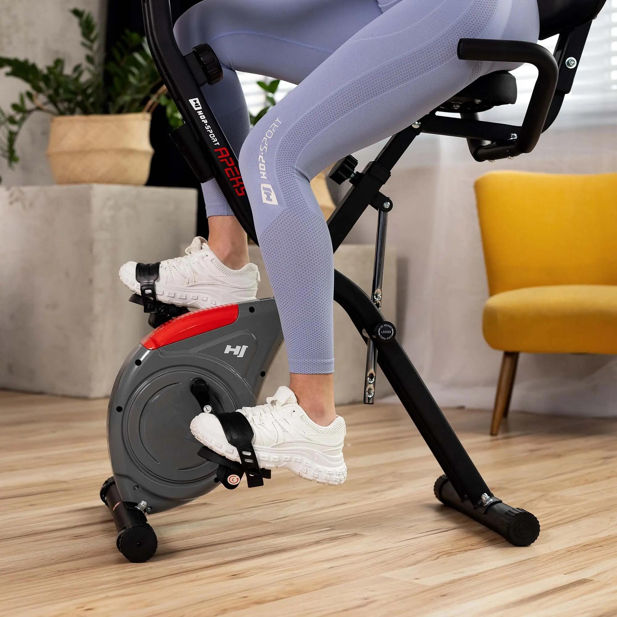 Cyclette magnetica pieghevole X-bike HS-3030X Apeks Grigio 7/7