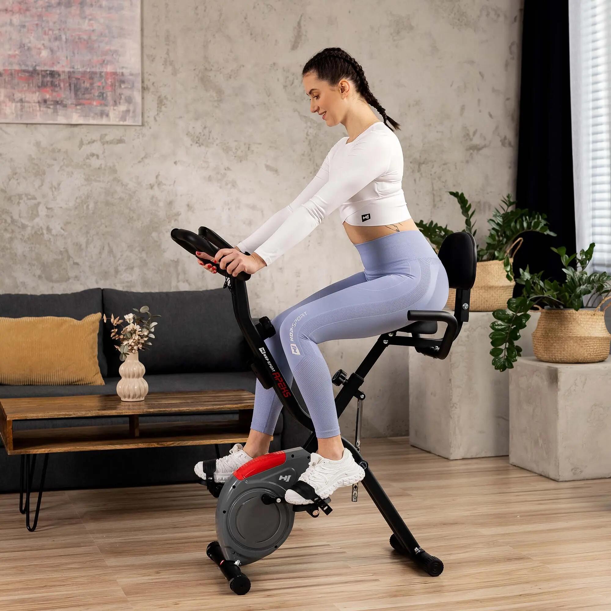 Cyclette magnetica pieghevole X-bike HS-3030X Apeks Grigio 6/7