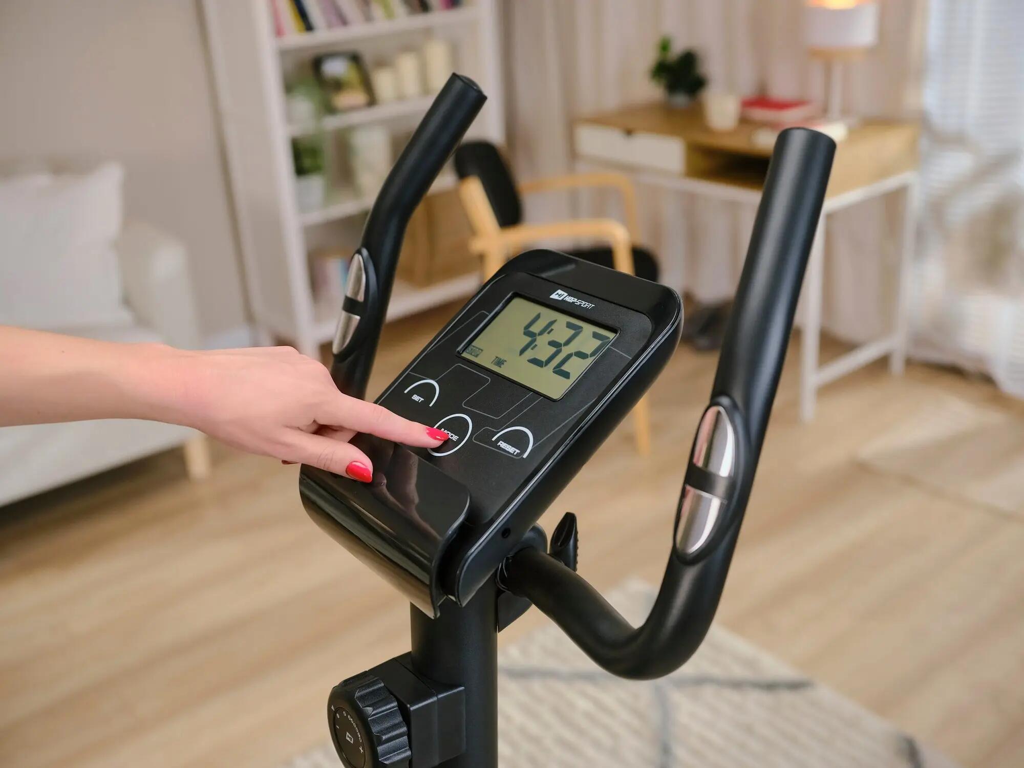 Bicicletta magnetica HS-2080 Spark nero-oro 3/7