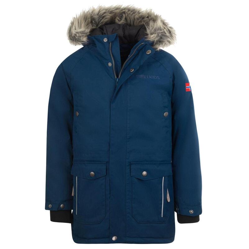 Parka Nordkapp pour enfants Imperméable Mystik Bleu