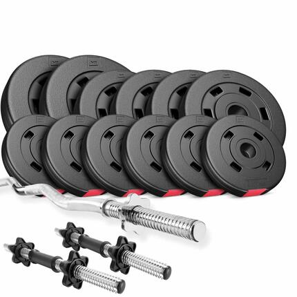 Ensemble de poids composites barre Hop-Sport Premium 36kg