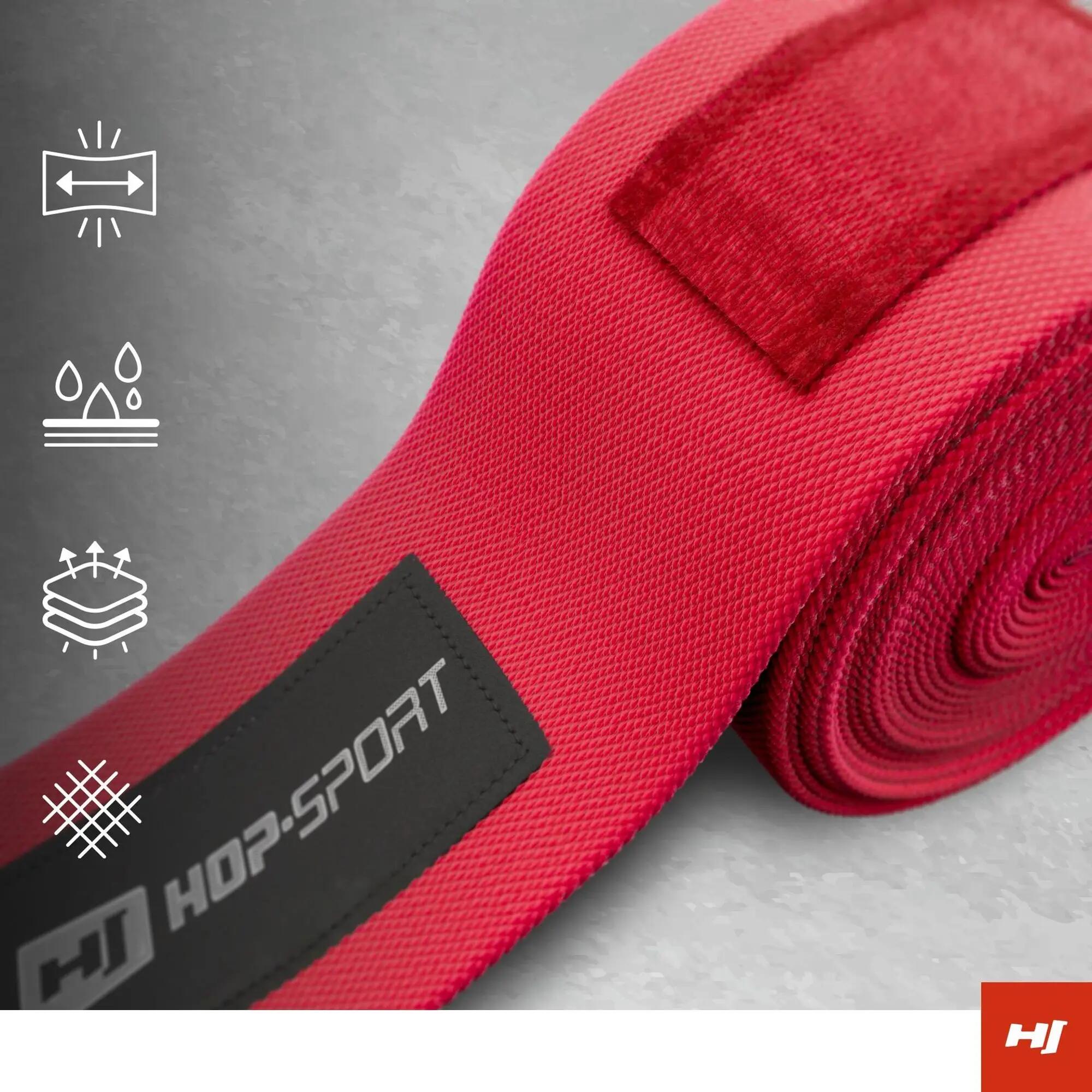 Boxbandagen 4m Hop-Sport rot 3/7