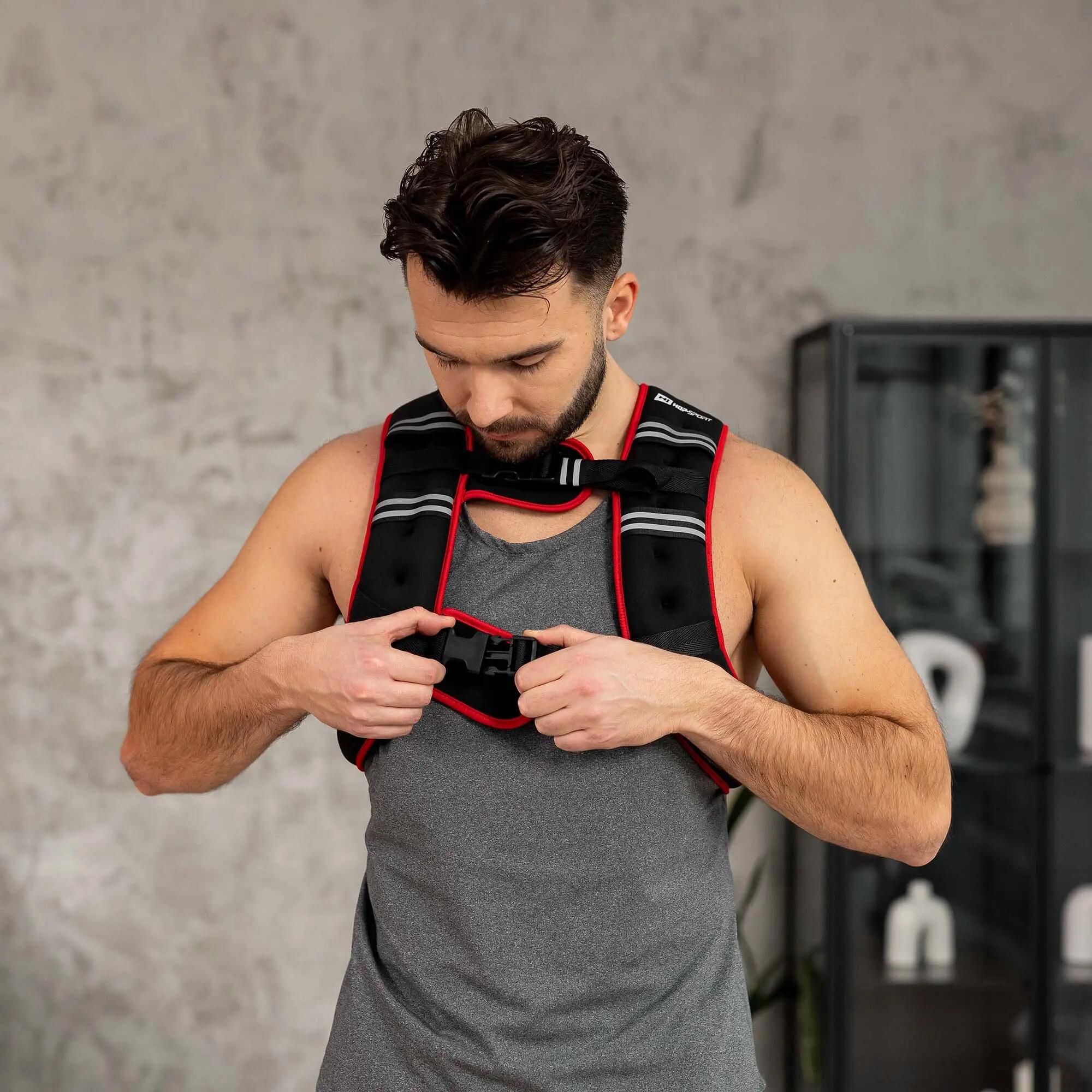 Vestă cu greutăți 10 kg Hop-Sport HS-010WW 6/7