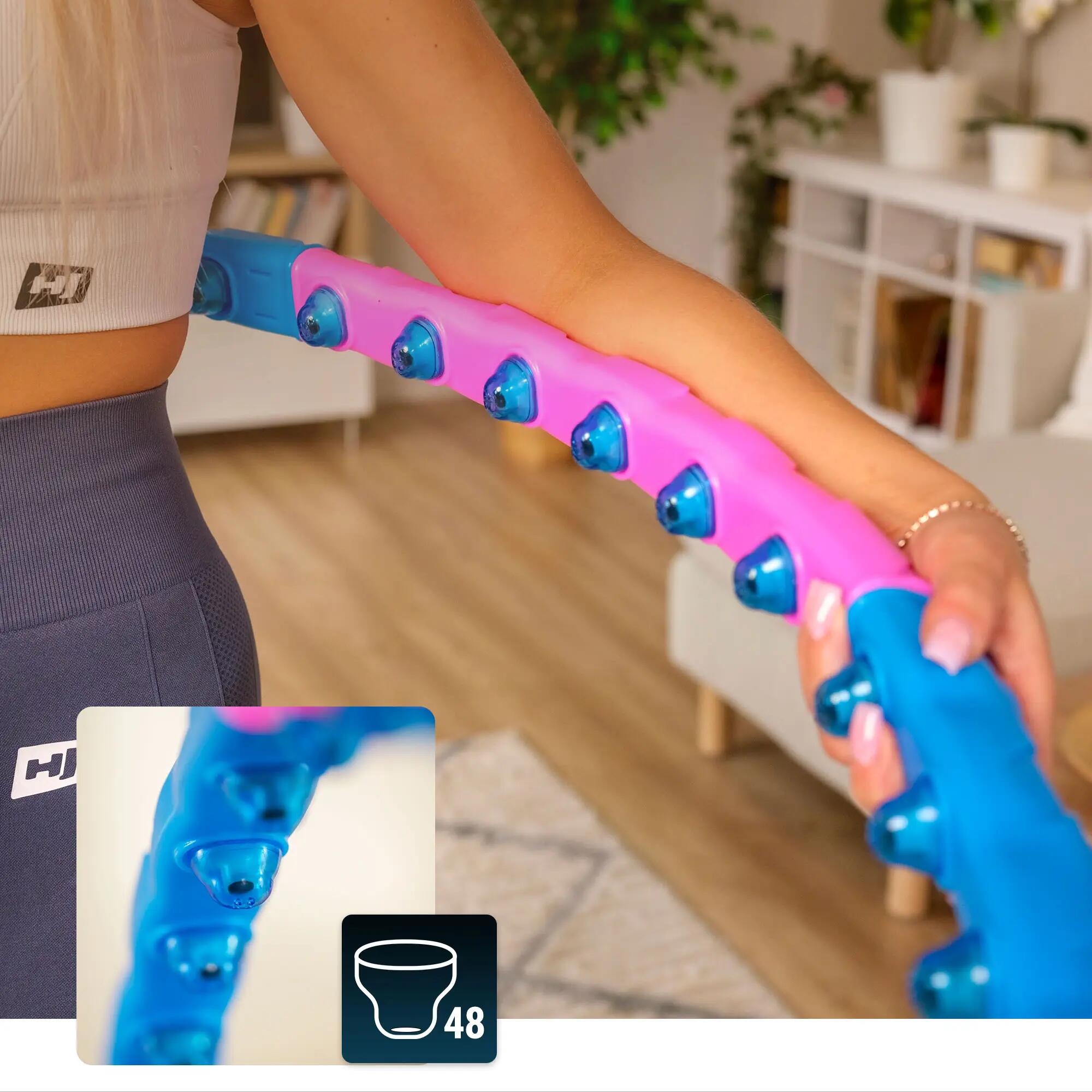 Cerceau Hula Hoop de Fitness Réglable 103 cm avec picots Hop-Sport HS-048HH 5/7