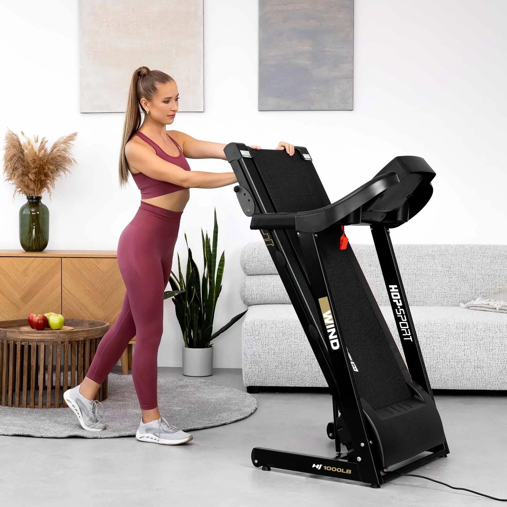 Elektrische loopband voor hardlopen Hop-Sport Wind 3/7