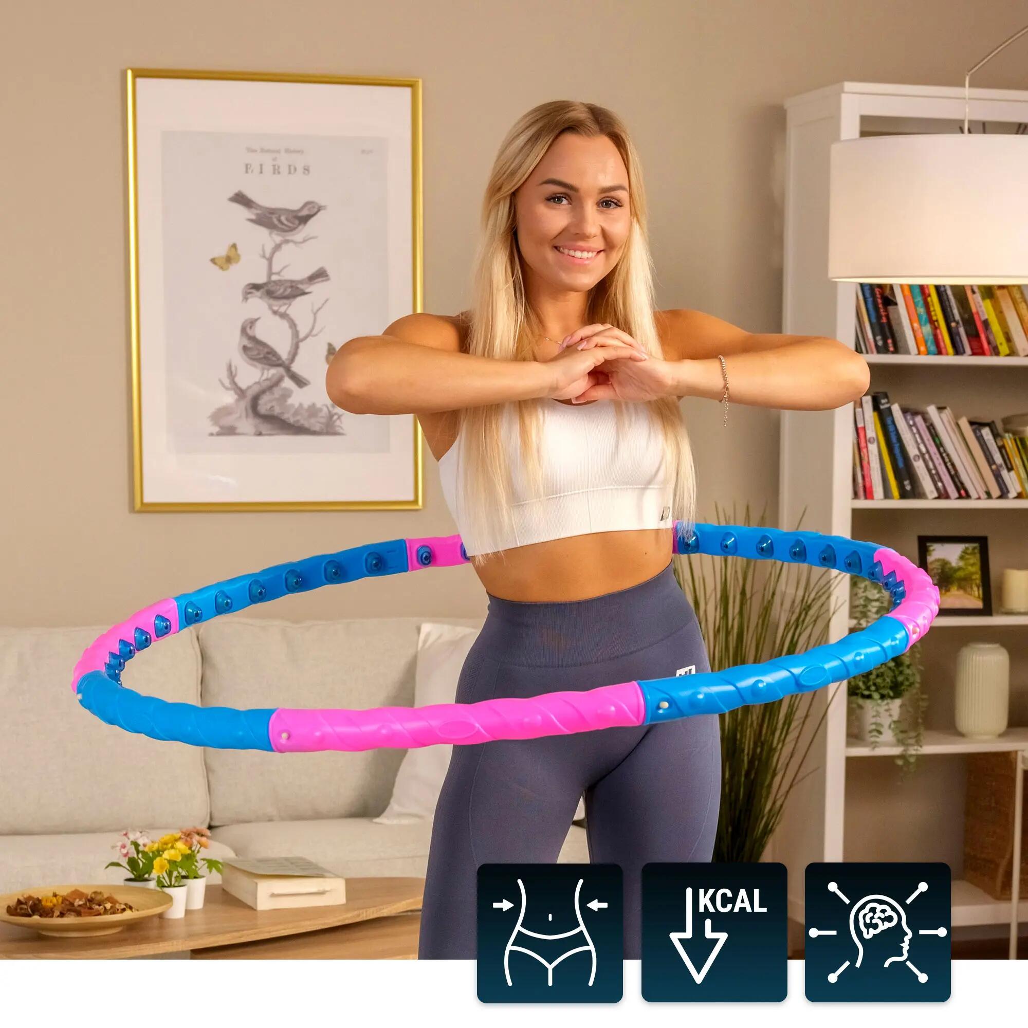 Cerceau Hula Hoop de Fitness Réglable 103 cm avec picots Hop-Sport HS-048HH 4/7