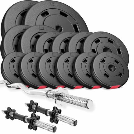 Ensemble de poids composites barre Hop-Sport Premium 56kg