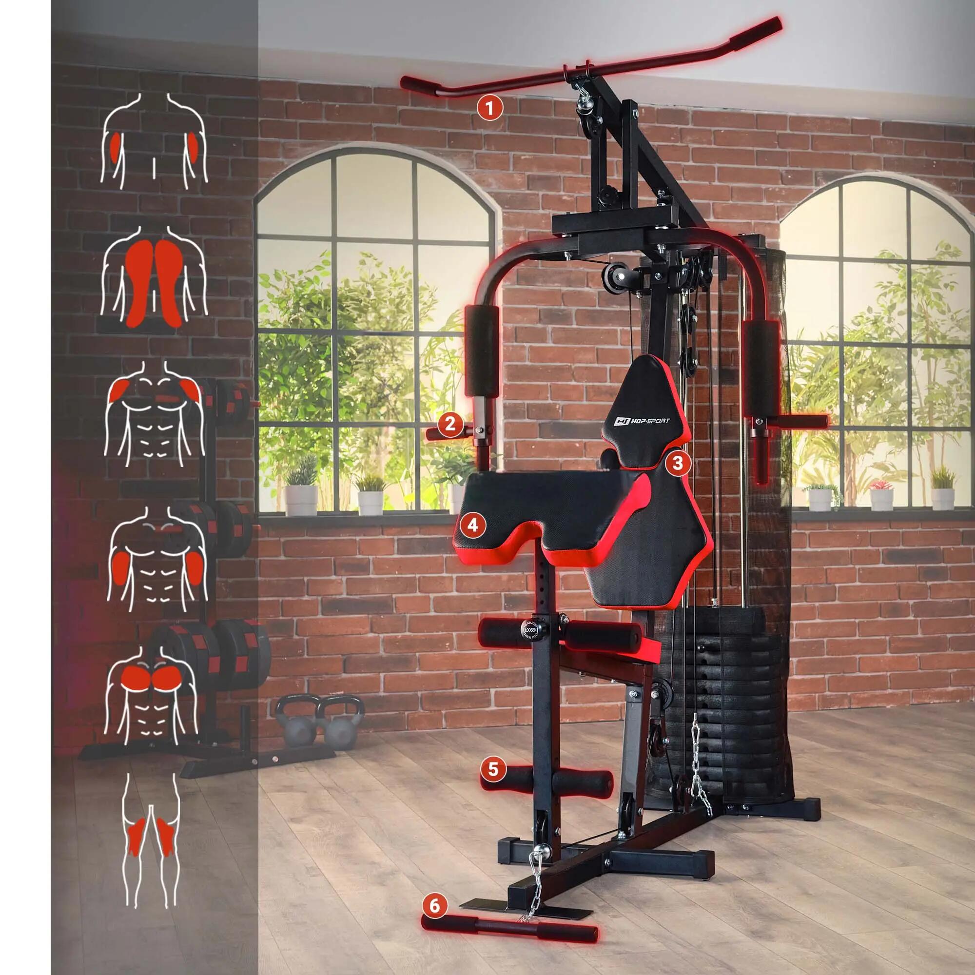 Atlas monostazione HS-1044K, Power Rack, palestra a casa 6/7