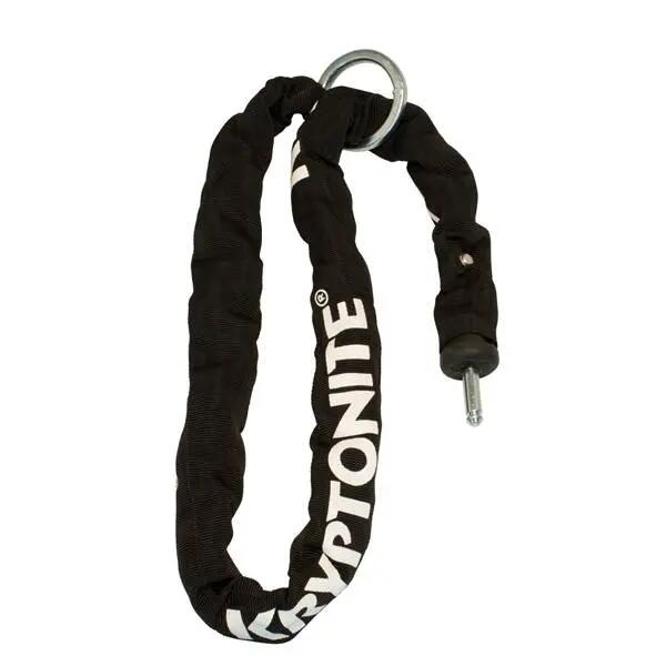 Cadenas pour vélo Chaîne enfichable 9,5x120cm - Cadenas pour cadre Noir 5/7
