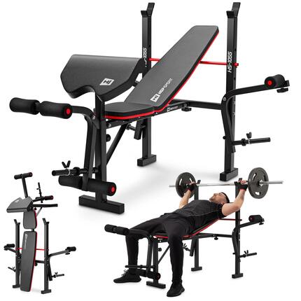 Banc de musculation Hop-Sport HS-1055 Pro avec pupitre à biceps