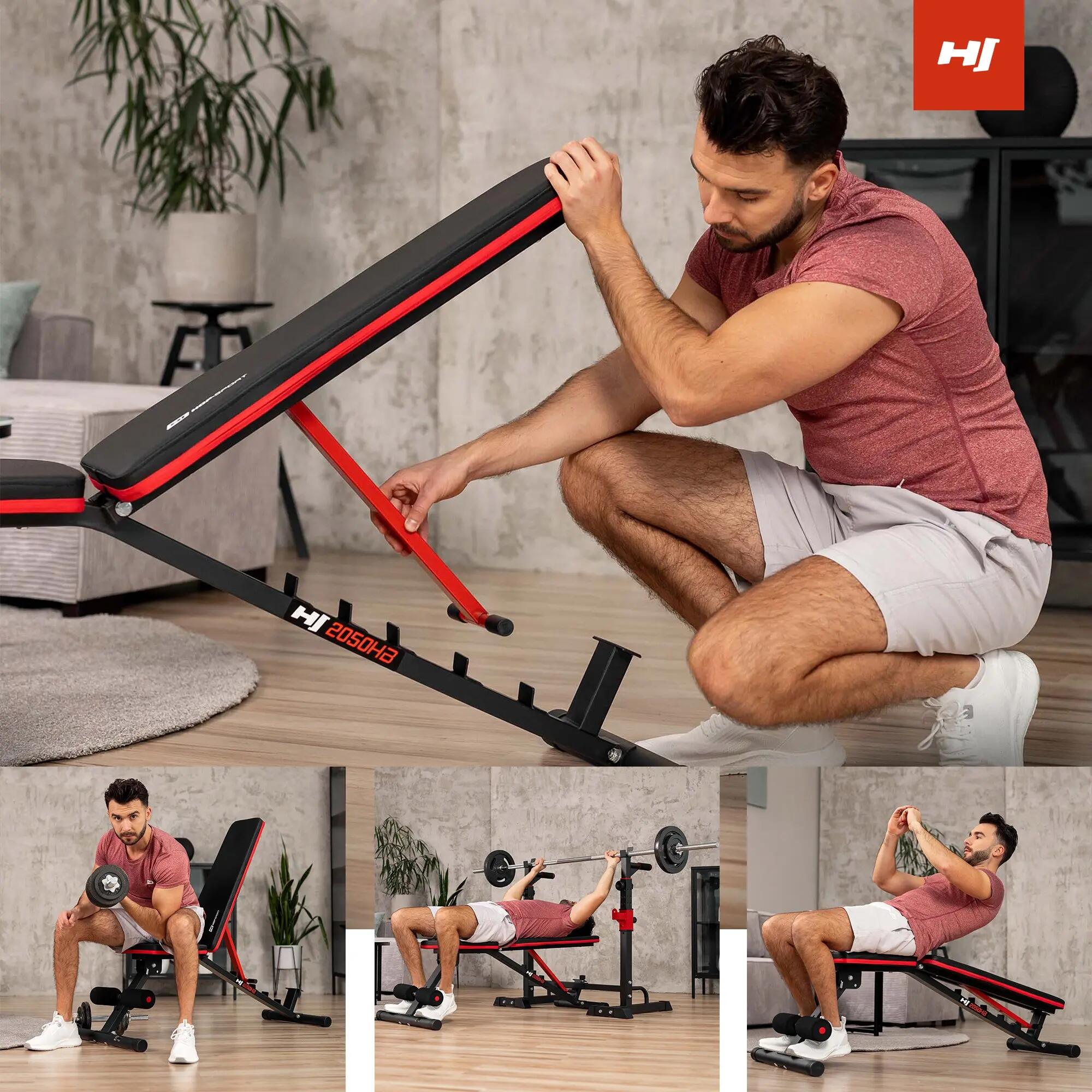 Klappbare Trainingsbank Hop-Sport HS-2050HB 6/7