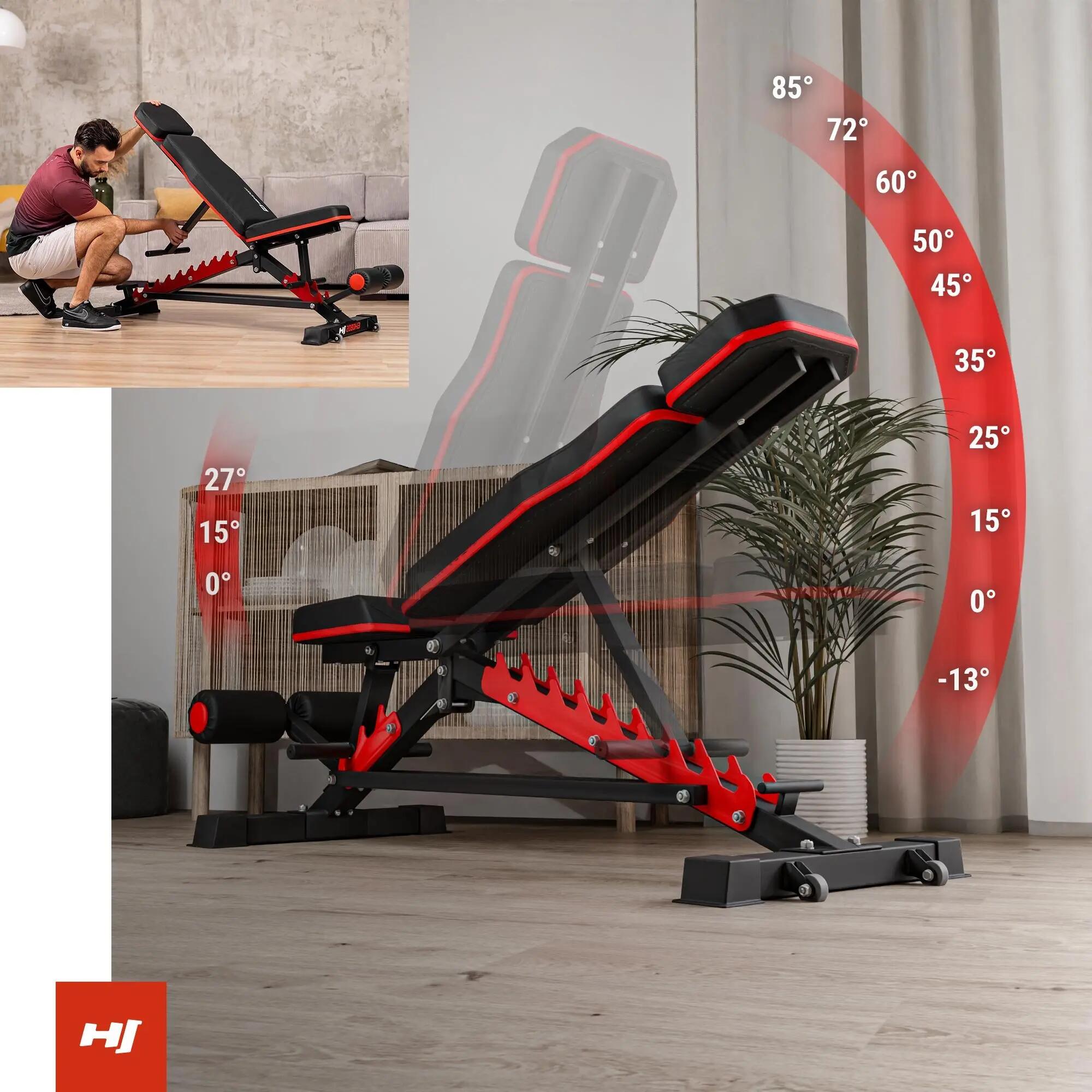 Verstelbare fitnessbank Hop-Sport HS-2090HB 4/7