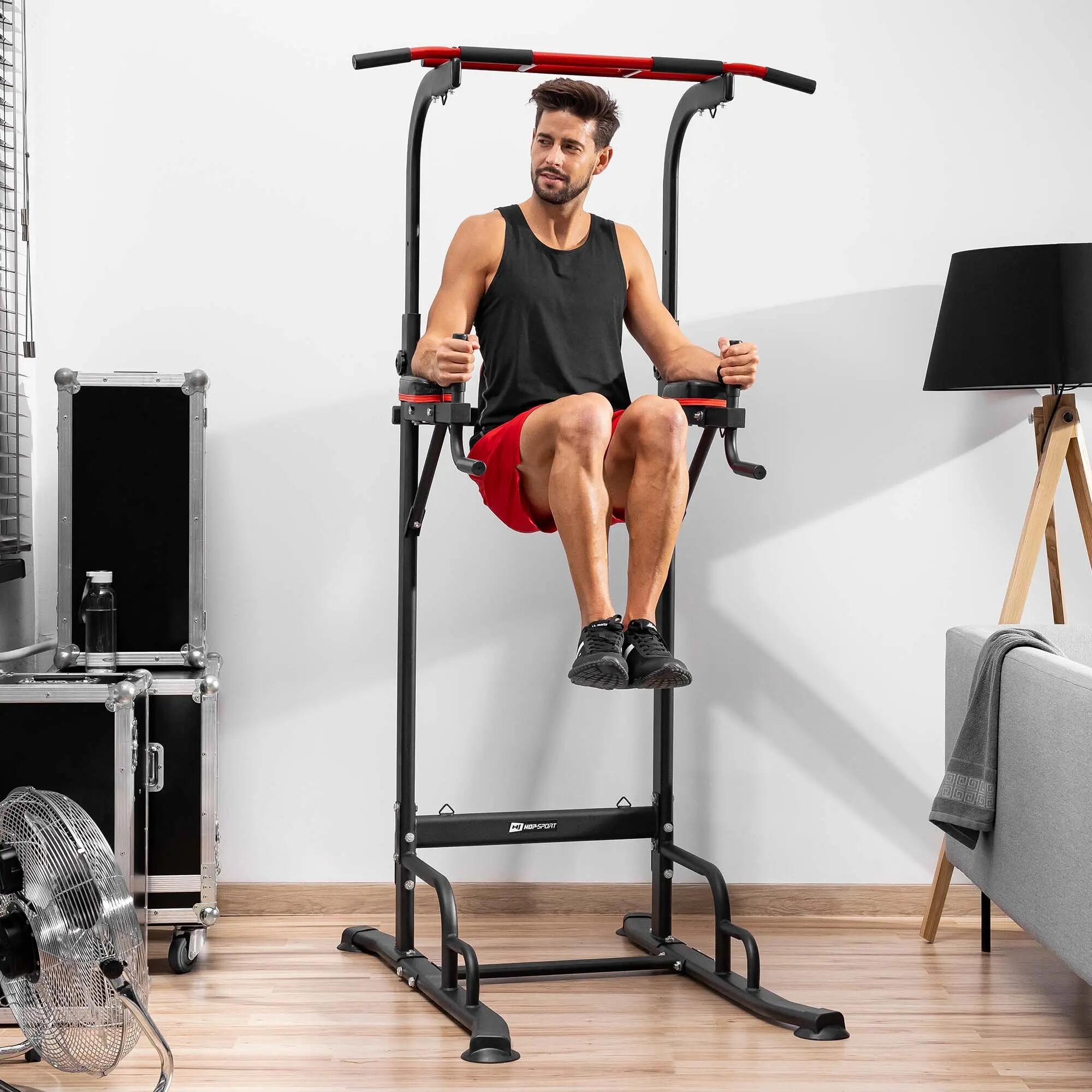 Hop-Sport HS-1016K edzőállvány húzódzkodóval és expanderekkel 4/7
