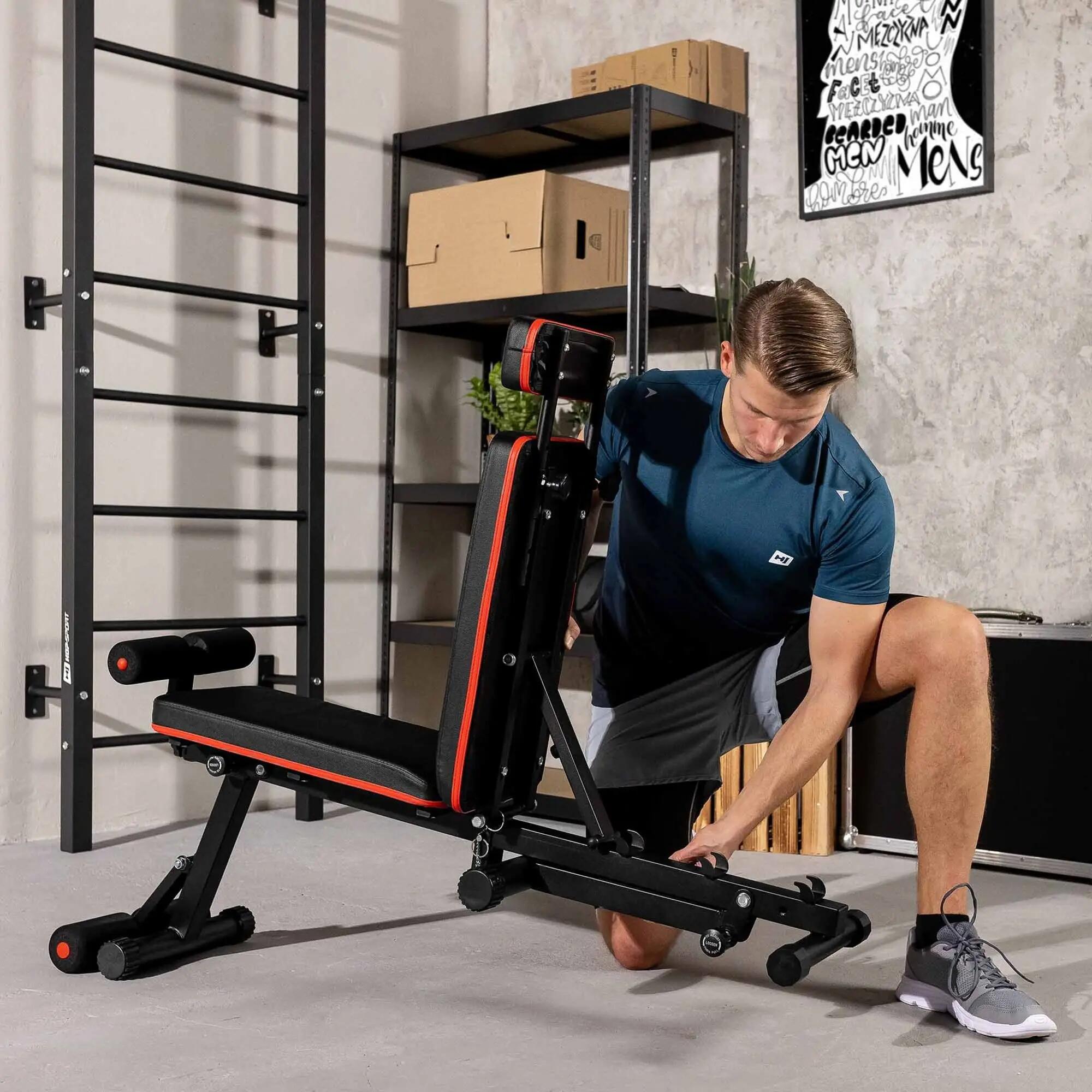 Banc d'exercice Hop-Sport HS-2040HB pliable 3/7