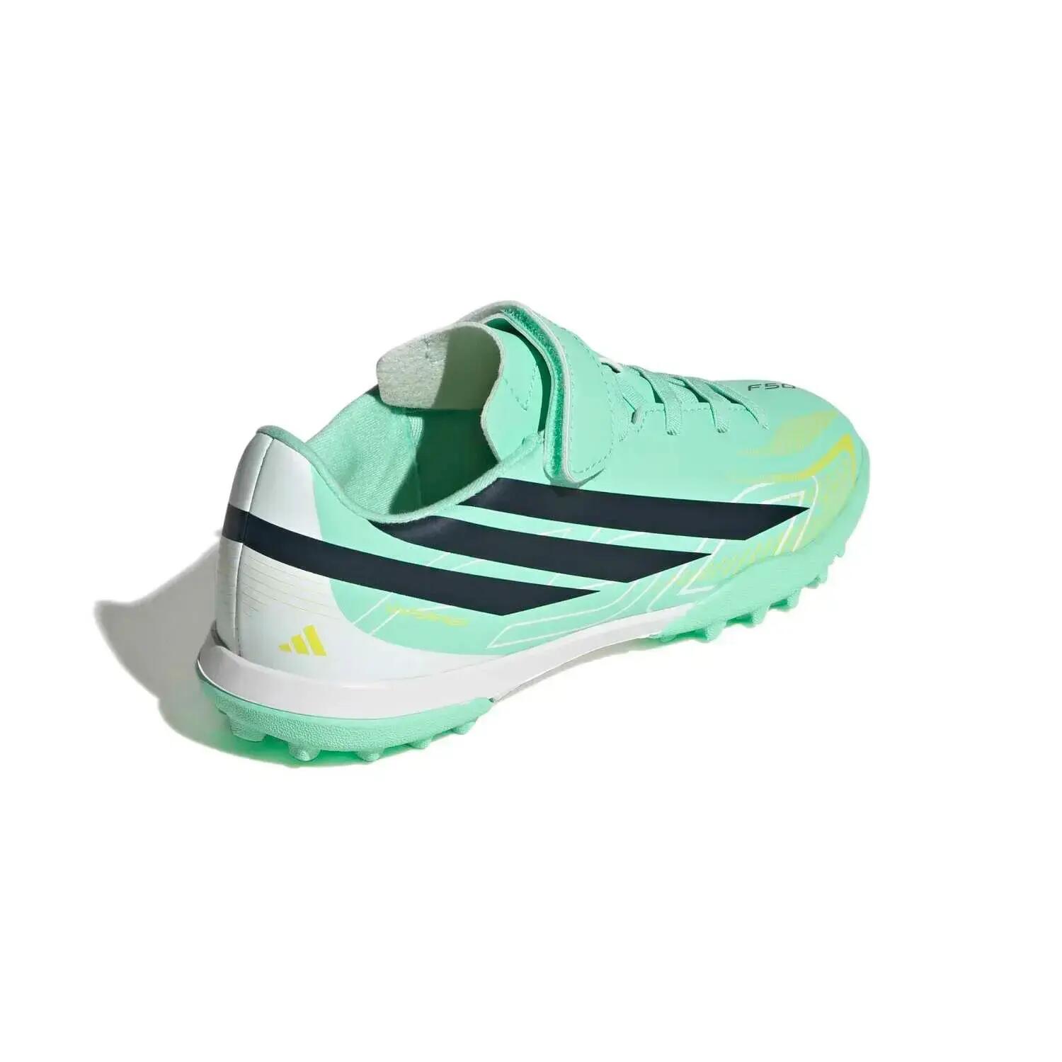 Chaussures de football mini enfant adidas F50 Hyperfast Club Hook and Loop Turf 3/4
