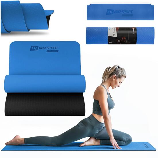 Fitness-Übungsmatte Hop-Sport TPE 0,6 cm, rutschfest