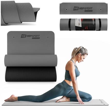 Fitness-Übungsmatte mit Löchern Hop-Sport TPE 0,8 cm, rutschfest