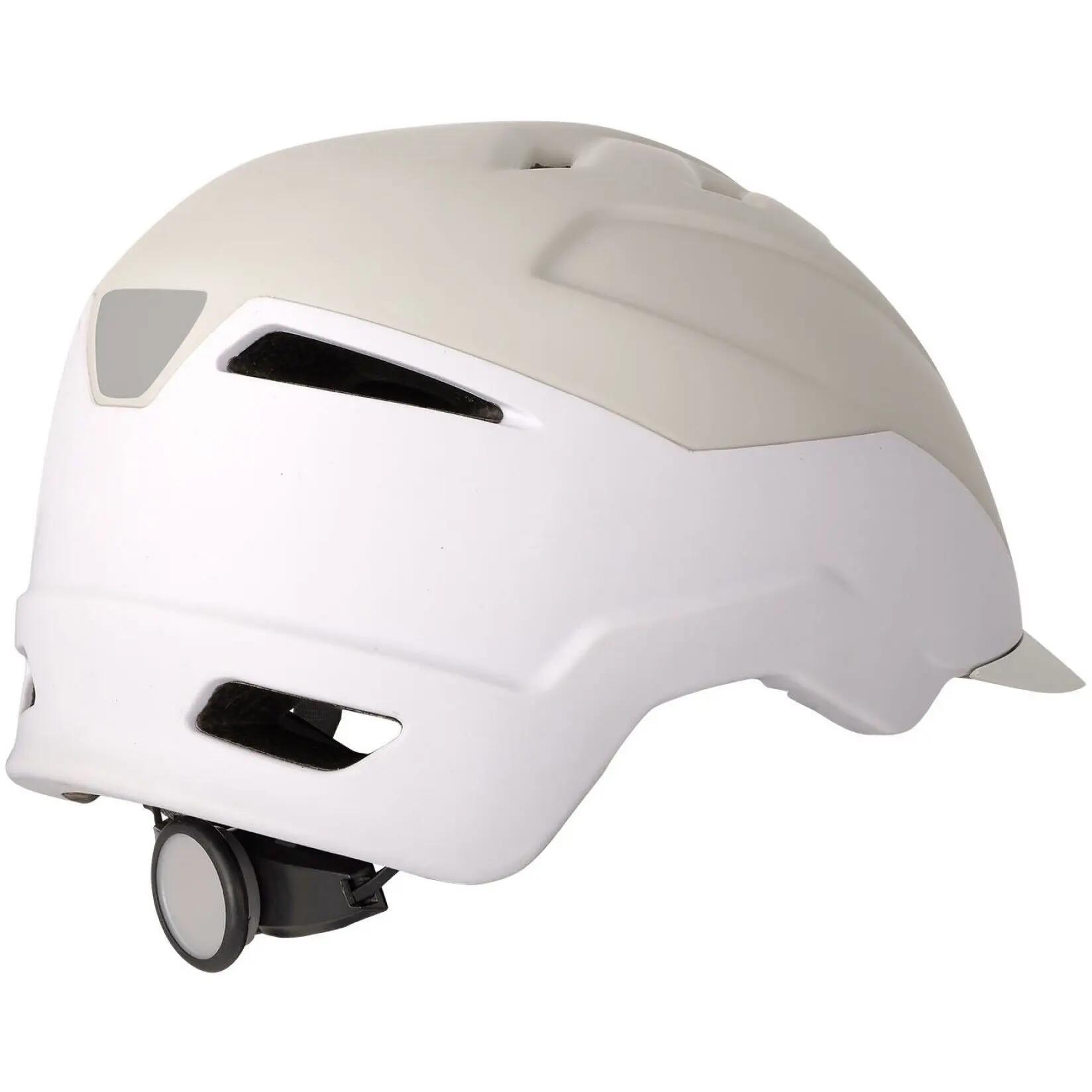 Kask rowerowy miejski Polisport E-City Beżowy/Biały 2/2