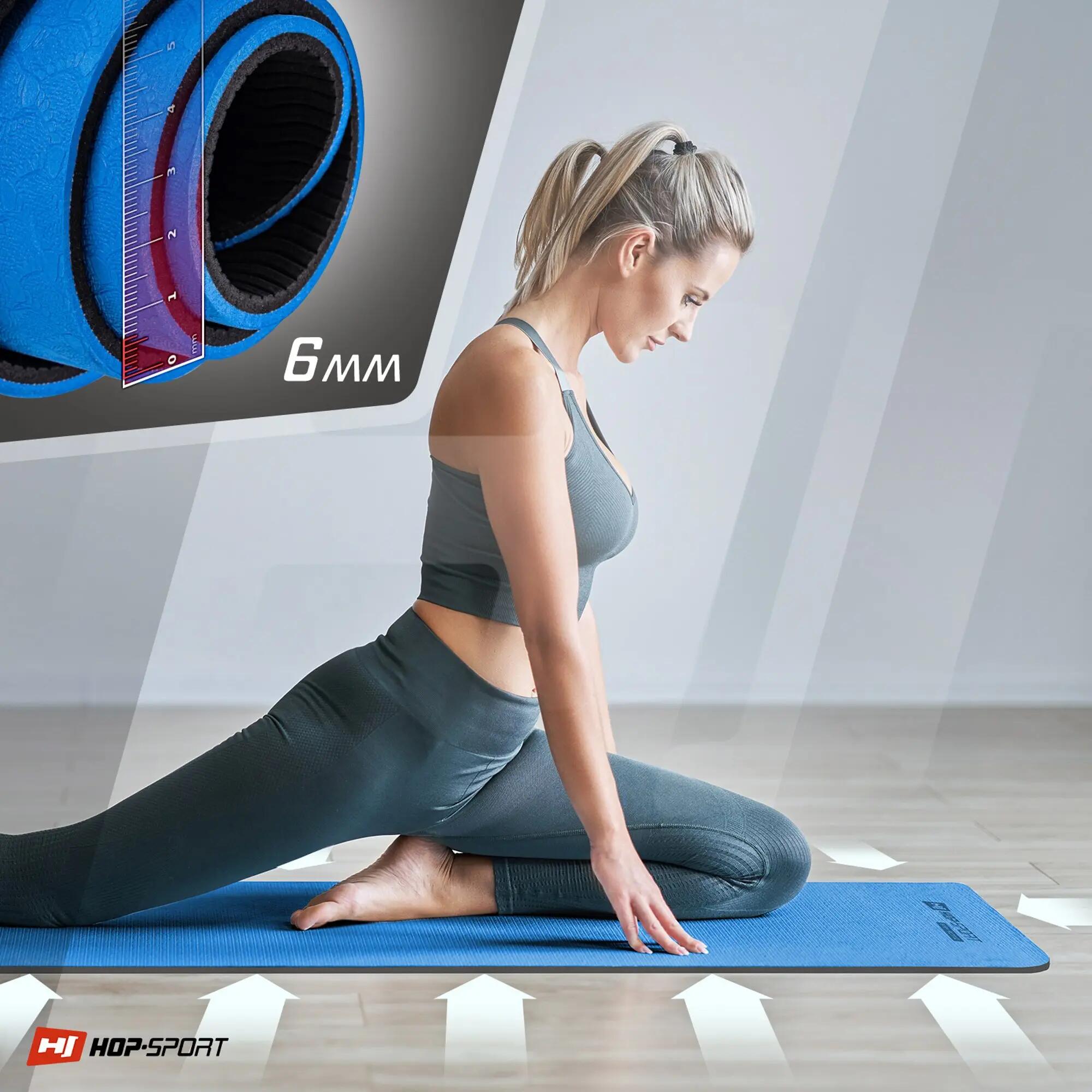 Mata fitness Hop-Sport TPE 0,6cm 3/7